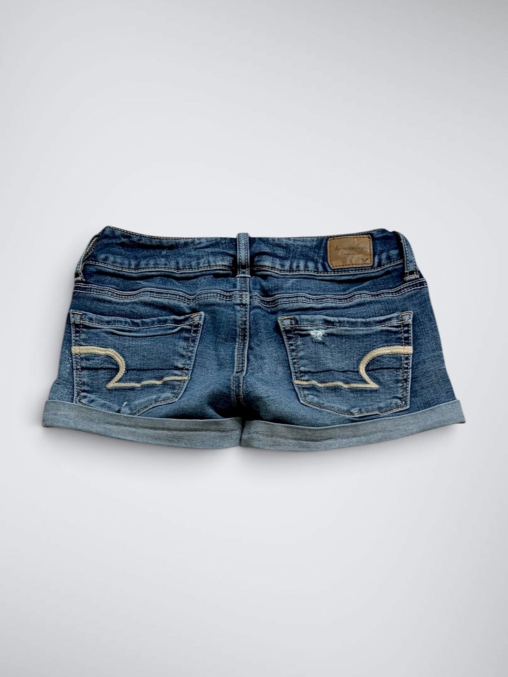 American Eagle Outfitters Ultra Low Rise Micro Denim Shorts - Picture 2 of 7